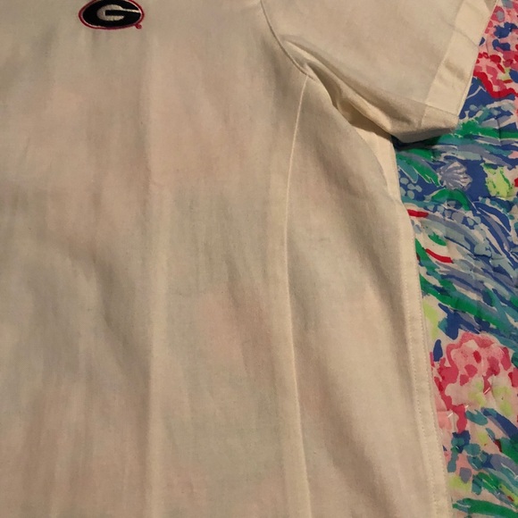 GEORGIA UGA Ladies All Cotton SS Blouse - Sz 8/10 - Picture 4 of 10